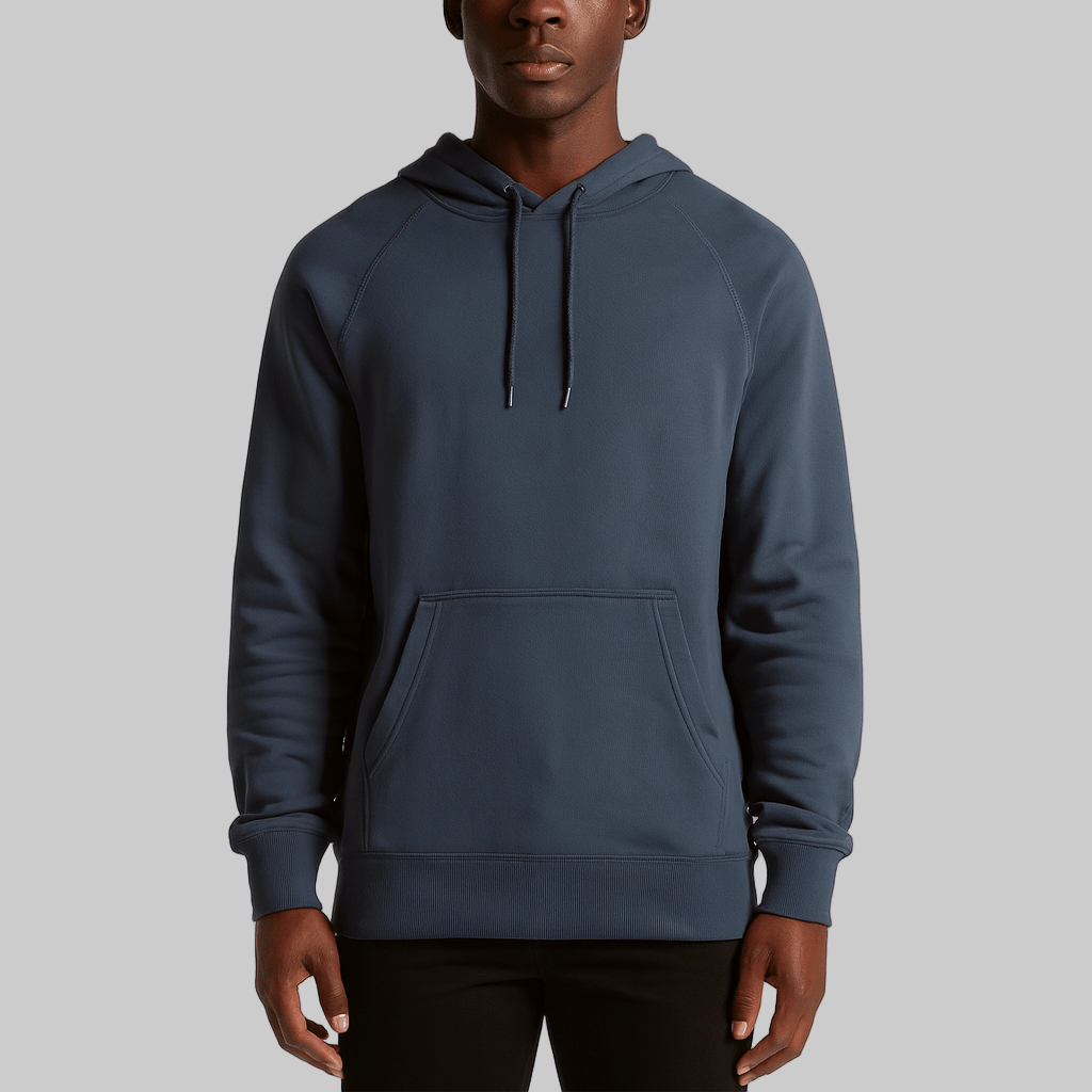Tech Blue Urban Edge: SculptFit: Premium Hoodie - Muscolo Menswear