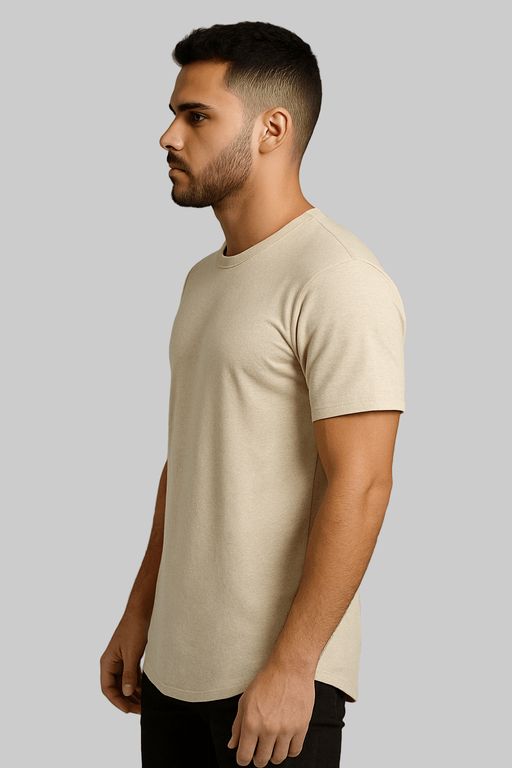Vintage White  Urban Edge: Modern Fit Box Tee - Muscolo Menswear